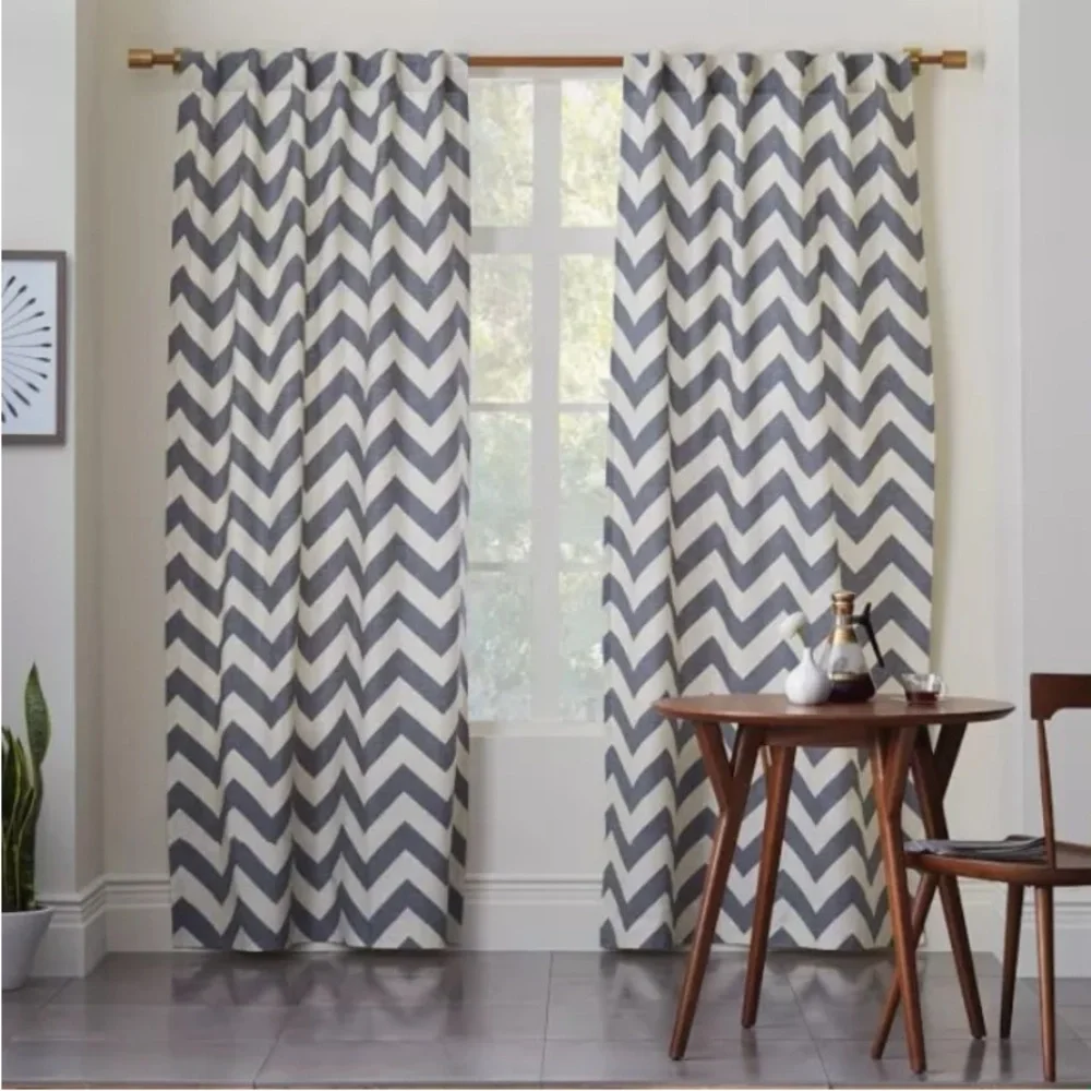 West elm zig zag curtains 48 x 84 ( panel- 2 available for purchase